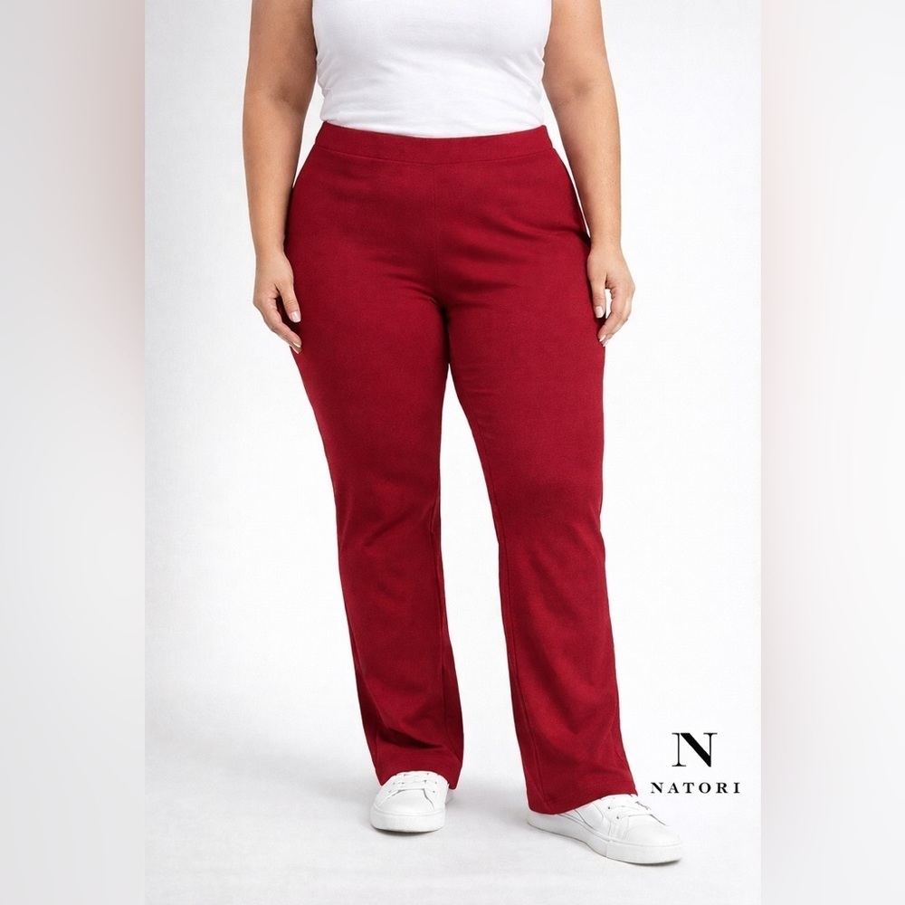 Natori Red Pull-On Pants Size 2X Bamboo Blend NWT